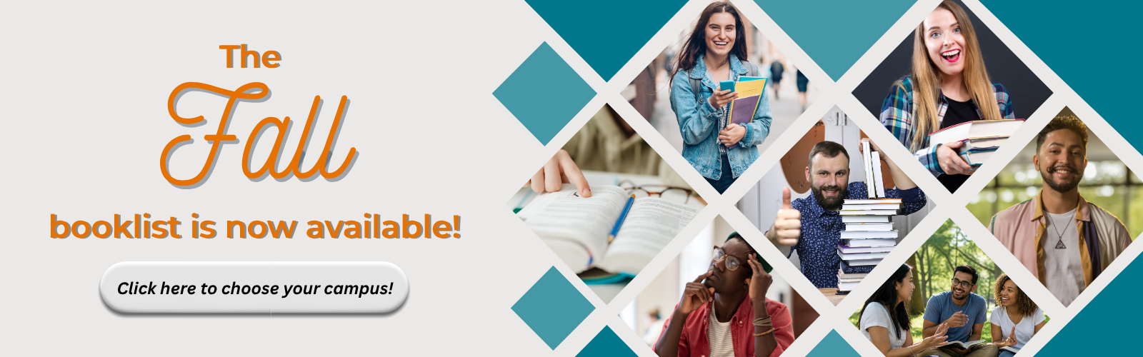 Fall semester booklist avilable now
